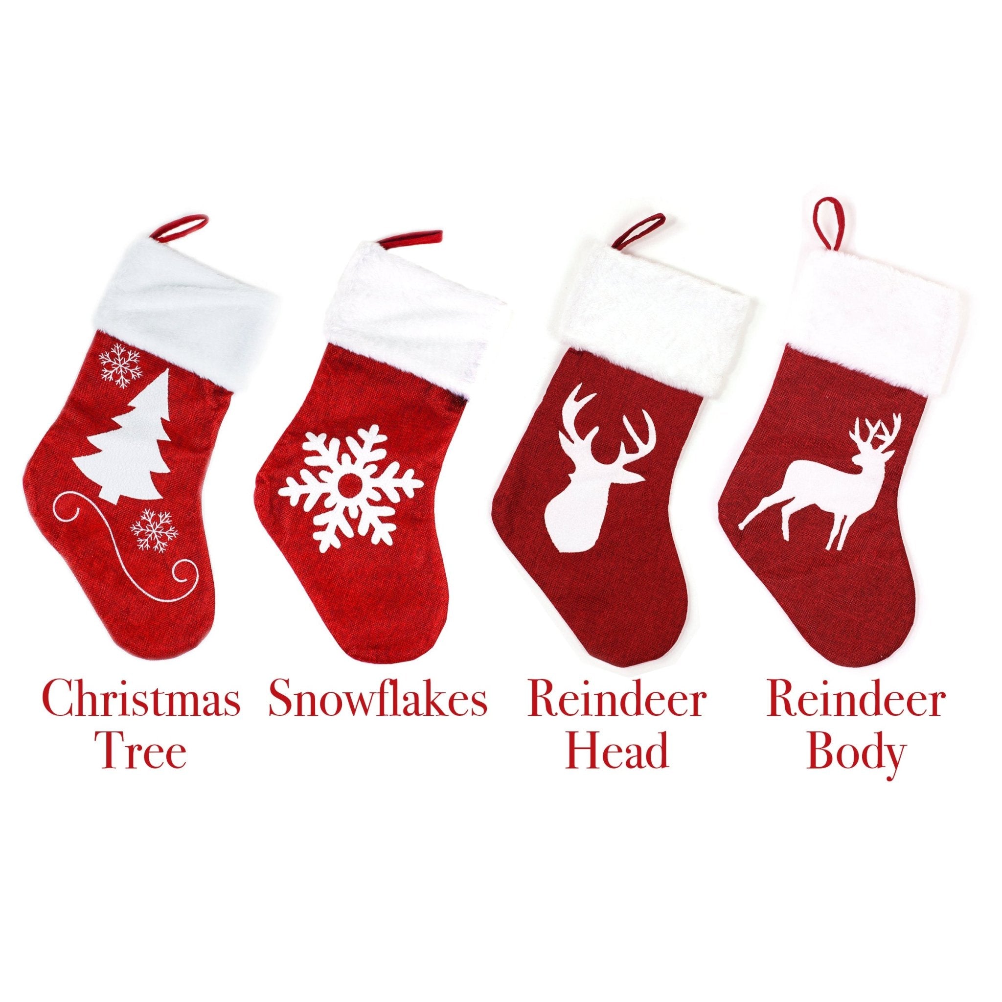 Personalised Classic Christmas Stocking 1pc is - MODA FLORA Santa's Workshop