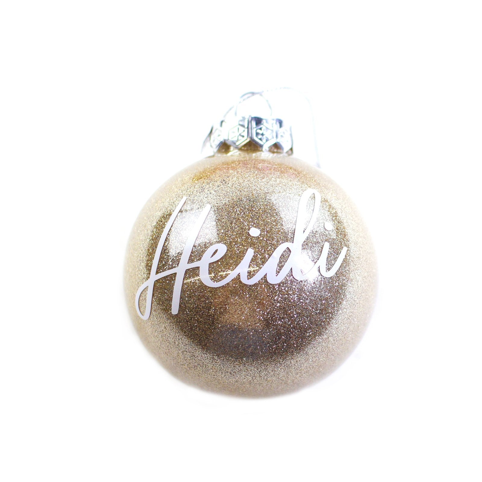 Personalised Shatterproof Christmas Ball Ornament - MODA FLORA Santa's Workshop