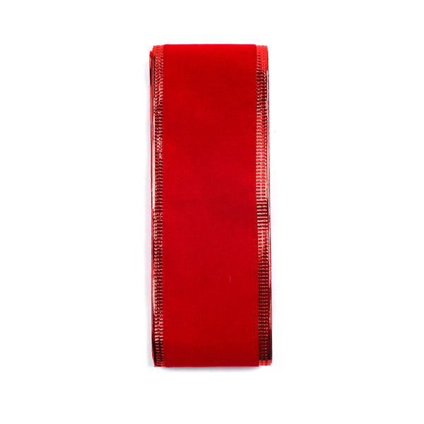 Red Velvet Wired Ribbon 5cm x 2 Meters