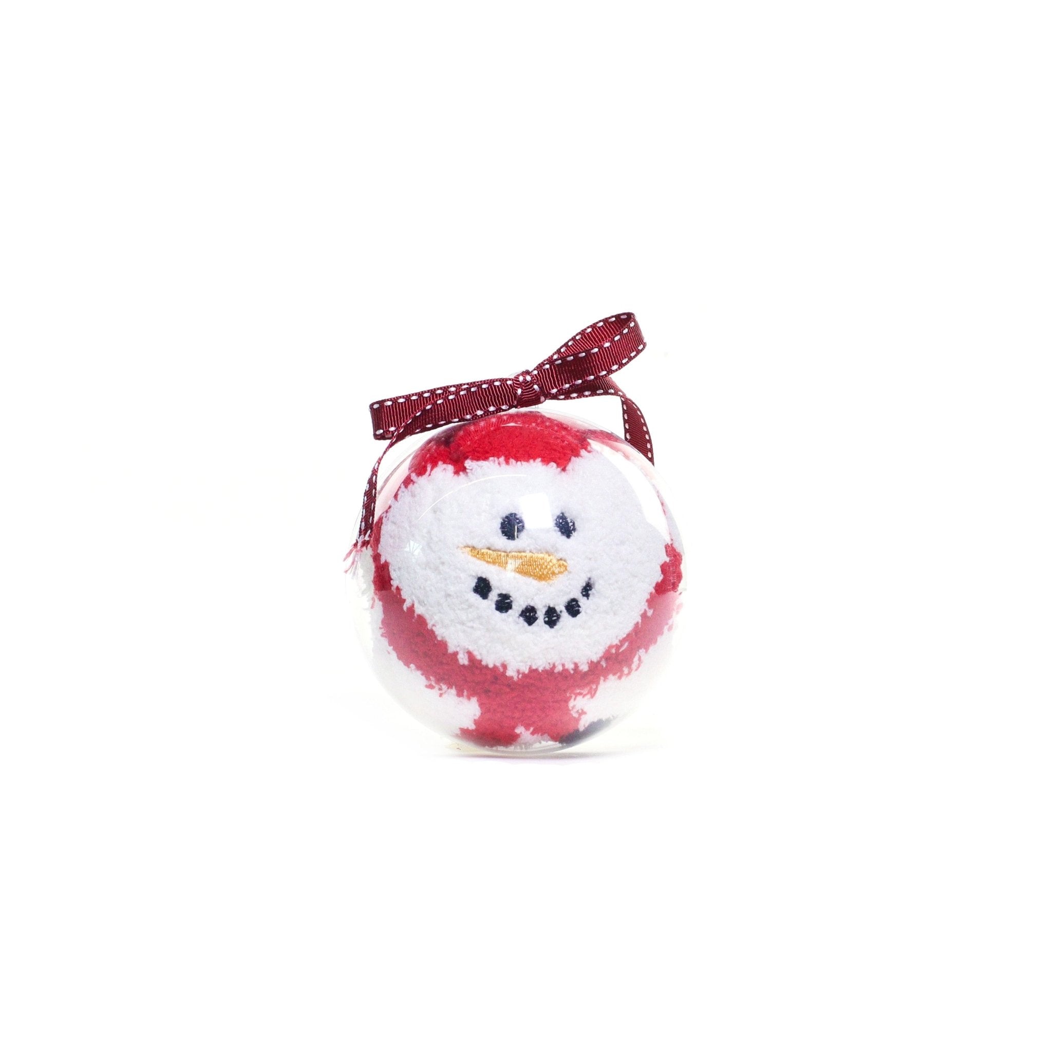 Snowman socks Christmas ornament - MODA FLORA Santa's Workshop