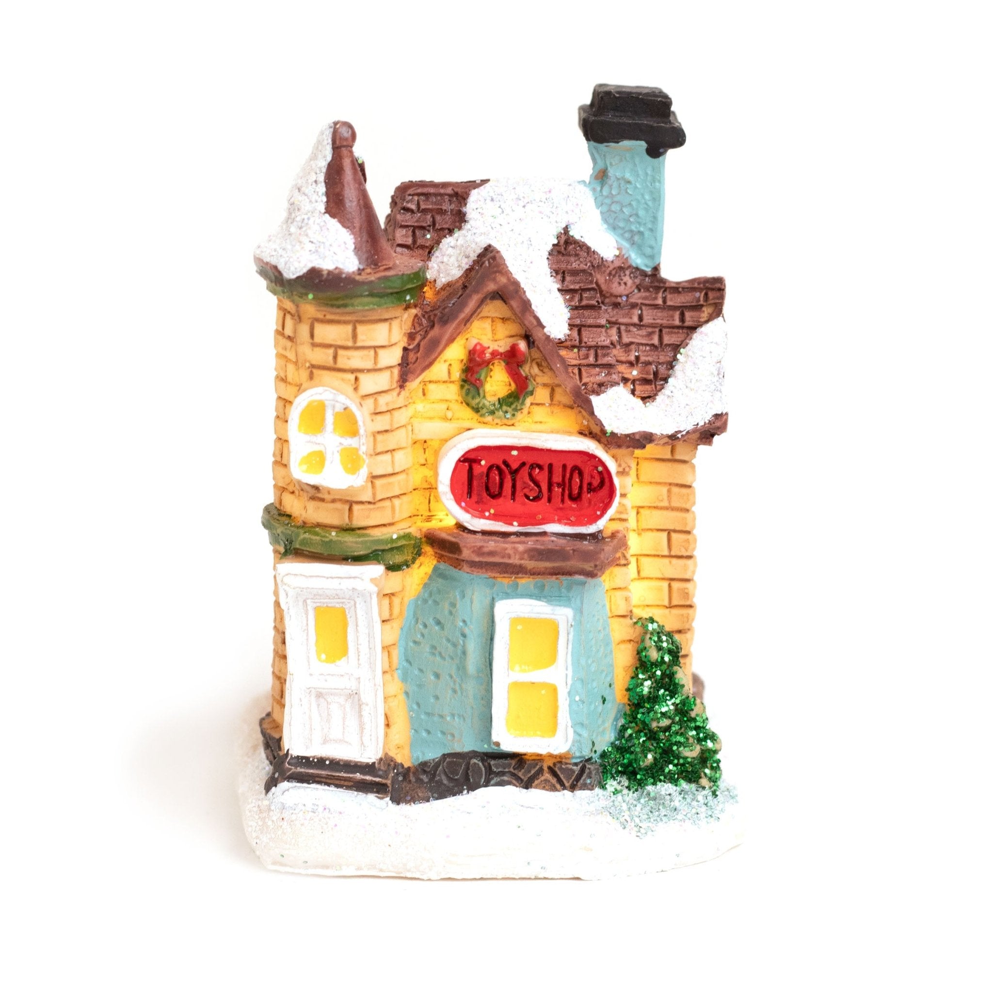 Toy Shop | Mini Christmas Village CVS002 - MODA FLORA Santa's Workshop